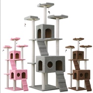 [MOST WANTED] 185CM Extra Large Premium Cat Tree Wooden House Cat Condo Cat Scratcher House