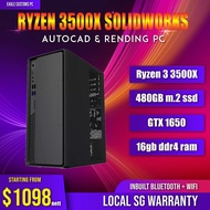 AutoCAD, Solidworks, 3D rendering Computer - Ryzen 5 3500X PC