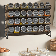 4 Tier Spice Rack Organizer Space-Saving Metal Spice Jar Organizer Seasoning Organizer for Kitchen C