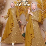 Great Shop Gamis full Brukat tile bordir Pesta ada JUMBO XXXL XX Kebaya lace satin Dress Baju pesta 