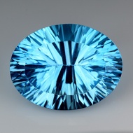 14.71 CT BLUE TOPAZ AWESOME COLOR AND CUT GEMSTONE