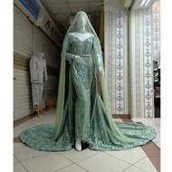 Gaun pengantin muslimah kebaya pengantin sliming wedding dress