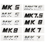 Car ABS MK5 MK6 MK8 MK7 MK7.5 Trunk Logo Sticker Emblem Badge Decals For VW Volkswagen Golf Polo 5 6