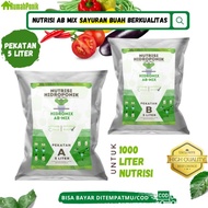 Pupuk Nutrisi Ab Mix Sayuran Buah 5 Liter Hidroponik Ab Mix