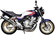 TS-R (TSR) Full Exhaust Muffler E41 Exhaust Pipe: Polished Titanium Silencer: Twill Carbon Silencer Body Dimensions: φ3.9 x L: 18.9 inches (100 mm) CB400SF Revo [NC42](08-) CB400SB Revo [NC42] (08-)