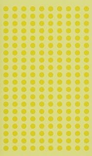 A-One 07064-3P COLOR_NAME Labels, Yellow, Round, 0.2 inches (5 mm), 9 Sheets, Set of 3