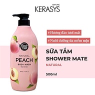 Sữa tắm cao cấp Hàn Quốc Aekyung Showermate Natural Peach (Hương Đào tươi mát) 500ml