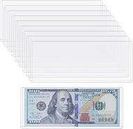 ONLYKXY Clear Plastic Dollar Bill Top-Load Display Protector Holder Sleeve Money Organizer Pockets C