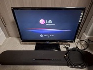 LG M2450D 顯示器 + YAMAHA YAS108 Sound Bar (*附送HDMI線一條*)有意請PM可議價，現金交收，感謝
