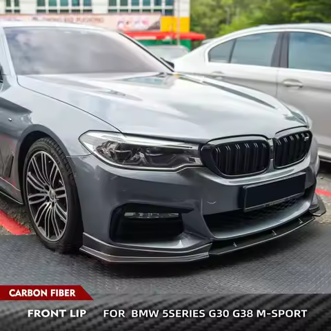 For BMW 5 Series G30 G31 M Sport 2017-2019 520i 530i 540i M550i Front Lip Chin Splitter Protector Ca