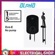 Alpha Water Heater No Pump Evo-e /  Evoe (Ivory White) or (Matt Black) or (ALL Black)