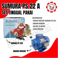 Sprayer Sumura 22 Cuci Motor Lengkap + Dinamo Listrik 1.5 HP