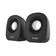 DIKE 輕巧圓弧2.0多媒體喇叭 USB供電 85 x 80 x 106mm 280g  DSM223  1組