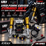 XMAX V1 V2 V3 Original SMRT USD Fork Cover Combo SMRT Stylema TX4 4Pot & Billet P34 S01 2Pot Caliper