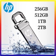 hp แฟลชไดรฟ์โลหะUSB 256GB/512GB/1TB/2TB ความเร็วสูง กันน้ำ flashdrive