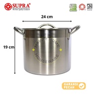 SUPRA STAINLESS STEEL PAN 23CM |STOCK POT 8QT