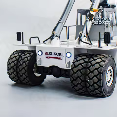 Toys 1/14 JX-KCK RC Hydraulic Reach Stacker TFC45 Remote Control PL18EVLite Container Handler Trucks