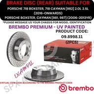 BREMBO GENUINE DISC BRAKE ROTOR (REAR) FOR PORSCHE 718 BOXSTER, 718 CAYMAN [982] / PORSCHE BOXSTER, 
