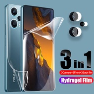 Screen protector For Xiaomi POCO F5 Pro hydrogel film for xiaomi poco F4 5G Poco F3 F4 GT front back screen protector camera film not glass global version