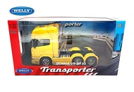 WELLY 1:32 METAL DIE CAST SH SUPER HAULIER SCALE MODEL SCANIA V8 R730 (6X4) TRACTOR TRUCK (YELLOW) M