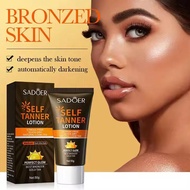 Bronzer Tanning Cream Summer Beach Sunless Tanning Bronzer Lotion Skin Moisturizing Tanning A5