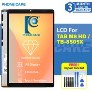 COMPATIBLE FOR Lenovo TAB M8 HD TB-8505X LCD TOUCH SCREEN DIGITIZER DISPLAY GLASS SKRIN REPLACEMENT 