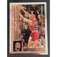 Topps Chrome Pro Files Dennis Rodman nba card