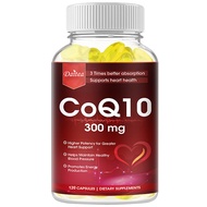Daitea COQ10 โคเอ็นไซม์ส่งเสริมสุขภาพหัวใจและหลอดเลือดสุขภาพคอเลสเตอรอลและให้การดูดซึมพลังงาน 120 แค