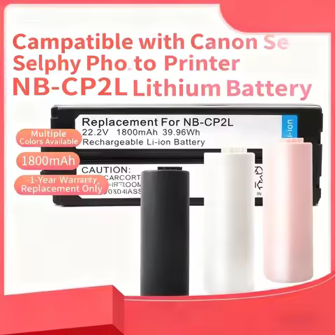 1800mAh NB-CP2L Battery for Canon SELPHY CP1500 CP1200 CP1300 CP900 CP910 Photo Printer Compatible w