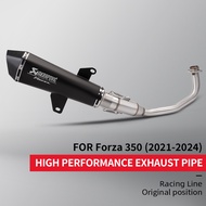 For forza350 NSS350 Silp on full Motorcycle exhaust muffler system with DB killer 2021-2024