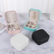 New ins Jewelry storage box Portable travel zipper bag Earrings necklace jewelry storage box