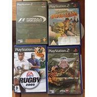 PS2 playstation2 4 games bundle pack EA Sports Rugby 2005/ Seek & Destroy/ Formula 1 2001/ Shrek Sup
