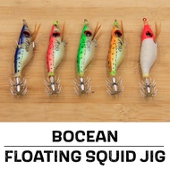 BOCEAN FLOATING SQUID JIG BIG EYES Candat Sotong Candok Matakail Sotong Fishing Lure Gewang Sotong