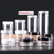 30ml 50ml 100ml 120ml 200m 250ml & 300ml Clear PET Container Jar Balang Plastik w.Plastic Black or W