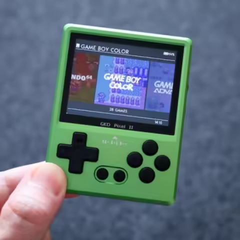 5000+ Games 2025 GKD Pixel 2 Metal Handheld Game Console 2.4" IPS 640x480 Retro PSP PSone 64GB CNC P
