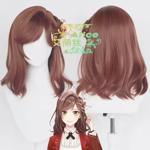 Game Tears Of Themis Auburn Long 50cm Cosplay Wigs Heat Resistant Synthetic Hair Halloween Anime Wig
