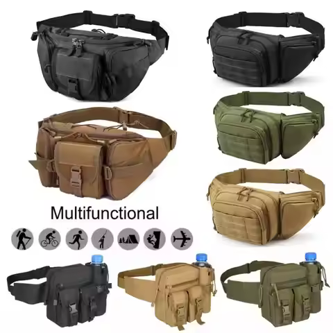 Tactical Fanny Pack for Men Concealed Carry CCW Holster Military Pistol Waist Pouch Gun Bag for Trav