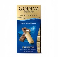 Godiva Signature 牛奶巧克力金磚 Signature Milk Chocolate Mini Bar (8pcs) 90g 現貨