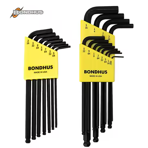 Bondhus Inch Ball Head Hex Wrench Set L Type Allen Key Sets Screwdriver Bicycle Repair Tool 10932|10