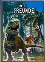 goldbuch 43078 - Friendship Book T Rex 3D, Book DIN A5, Friendship Book to Fill in, Memory Book to F