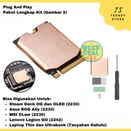 Heatsink SSD M.2 NVME SATA 2230 2242 ROG Ally Steam Deck OLED Legion Go Cooler HS