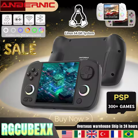 ANBERNIC RG CubeXX Retro Handheld Games Console Linux RGB Joystick Video Gaming Player Supports WIFI