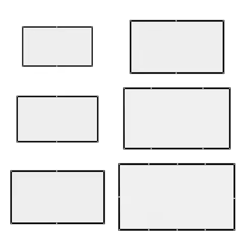 16:9 Ratio Hight-density Portable Projection Screen 1080P 3d 4K HD Projector Movie 60 72 84 92 100 1