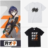 Three Five Zero Zone Zero Printed T-Shirt Wisdom Belle Anime Pattern Cotton Unisex