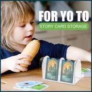 For YOTO Acrylic Card Box Playing Card Case Large Deck Storage Case with Lid Holder for Game Recepti