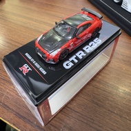 อินโน1:64นิสสัน GTR R35 NISMO สีแดงรุ่นรถโลหะผสม
