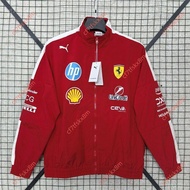 Store @ 2025 Ferrari Red Windbreaker F1 Racing Suit Training Jacket Fleet Uniform