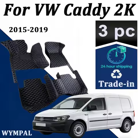 Car Mats For VW VW Caddy 2K 2015~2019 Waterproof Accesorios Para Auto Car Floor Mats Tapetes Para Ca