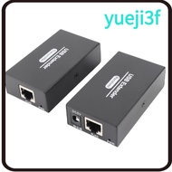 YUEJI A Pair of USB Extender, Single Ethernet Cat5e 6 7 for US Plug Ethernet LAN Extender, Plug and 