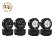 4Pcs 104mm Rubber Wheel Tire Tyre 12mm Hex for MJX Hyper Go H16 16207 16208 16209 16210 1/16 RC Car Upgrade Parts